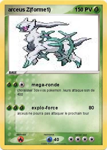 Pokemon arceus Z(forme1)