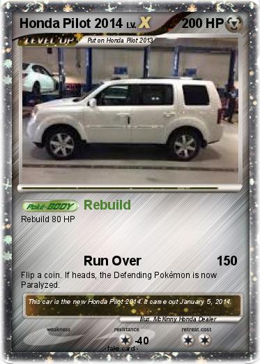 Pokemon Honda Pilot 2014