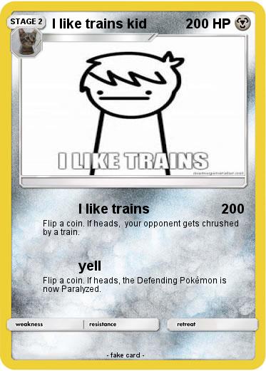 Pokemon I like trains kid