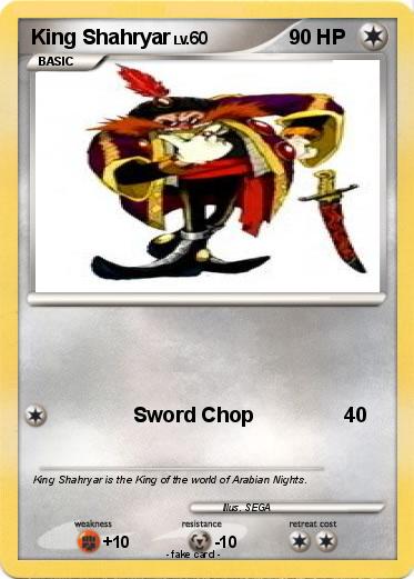 Pokemon King Shahryar