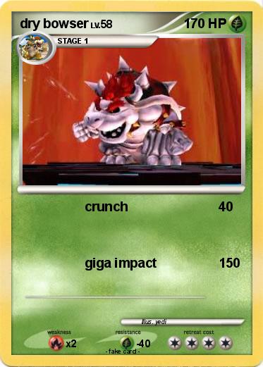 Pokemon dry bowser