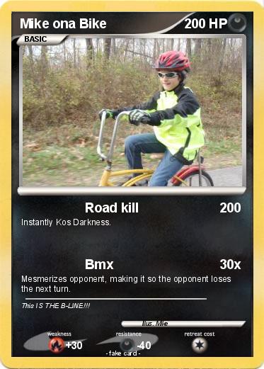 Pokemon Mike ona Bike