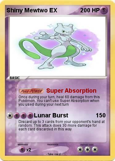 Pokemon Shiny Mewtwo EX