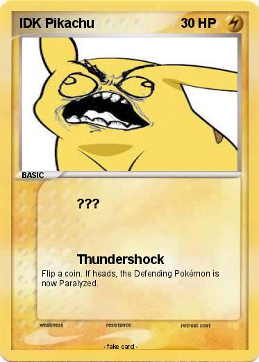 Pokemon IDK Pikachu