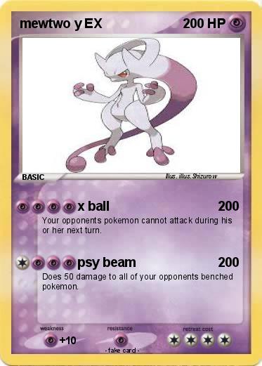 Pokemon mewtwo y EX