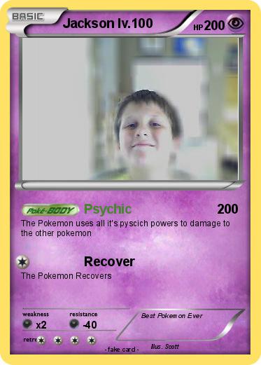 Pokemon Jackson lv.100