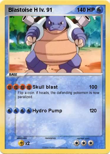Pokemon Blastoise H lv. 91