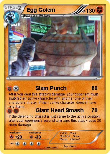 Pokemon Egg Golem