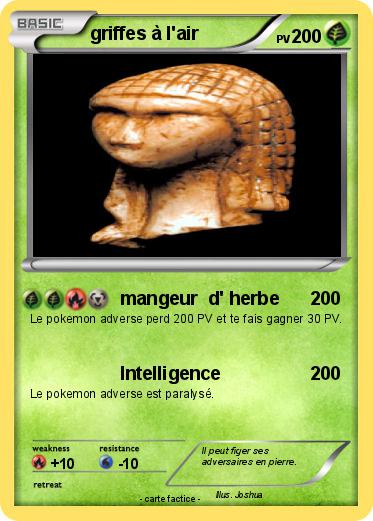 Pokemon griffes à l'air