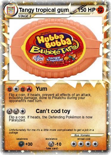 Pokemon Tangy tropical gum