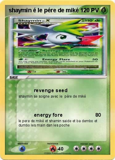 Pokemon shaymin é le pére de miké