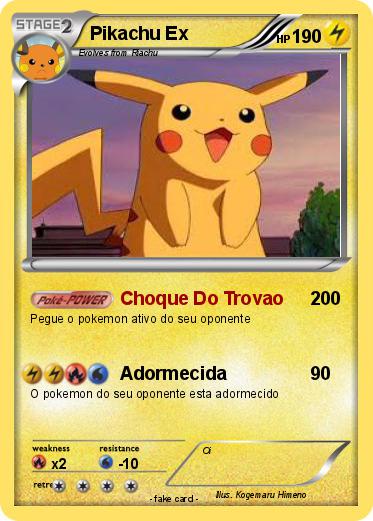 Pokemon Pikachu Ex
