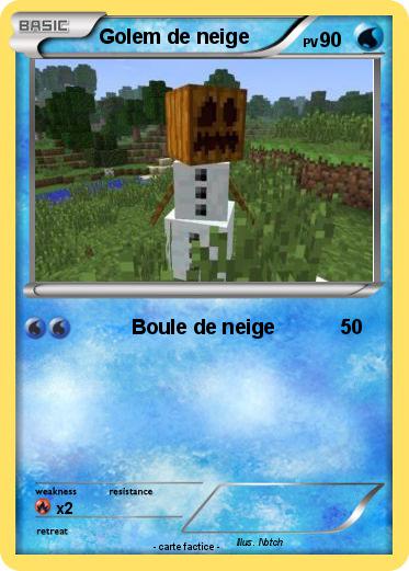 Pokemon Golem de neige