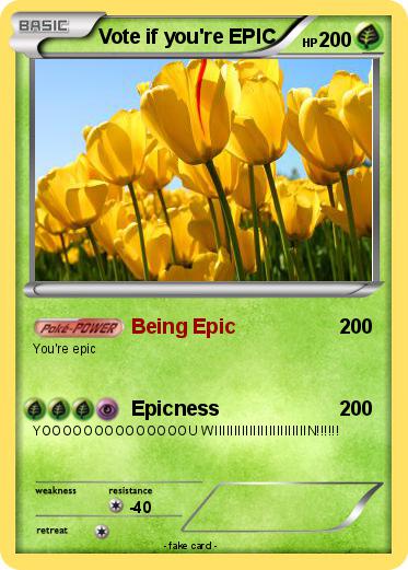 Pokemon Vote if you're EPIC