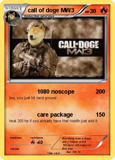 Pokemon call of doge MW3