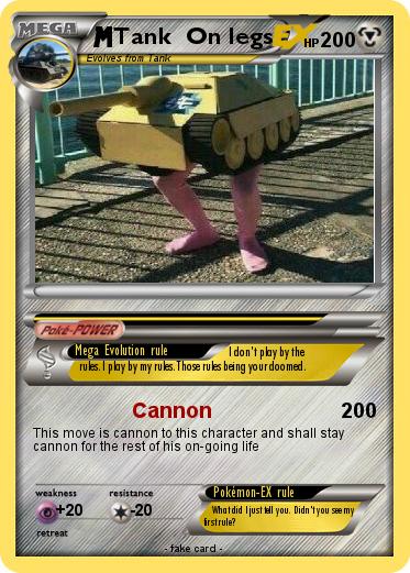 Pokemon Tank  On legs