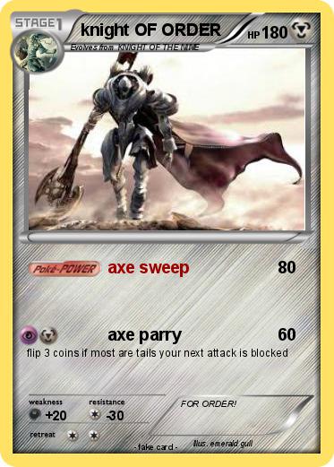 Pokemon knight OF ORDER