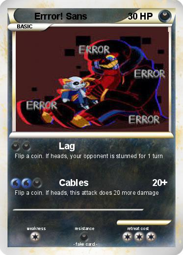 Pokemon Errror! Sans