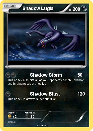 Pokemon Shadow Lugia