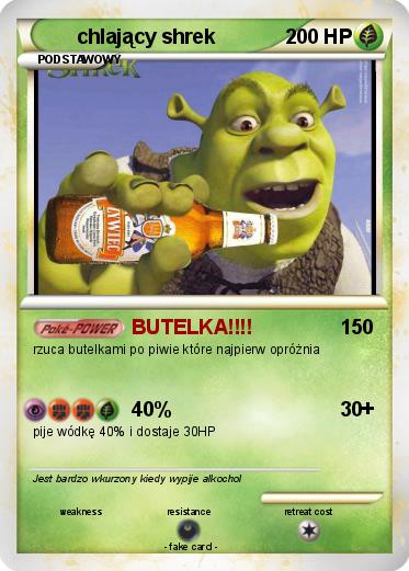 Pokemon chlający shrek