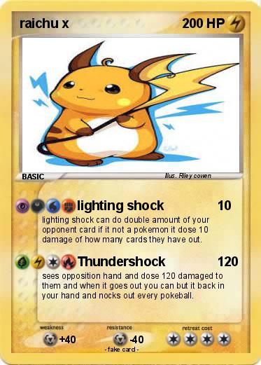 Pokemon raichu x