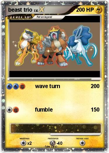 Pokemon beast trio
