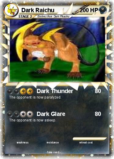 Pokemon Dark Raichu