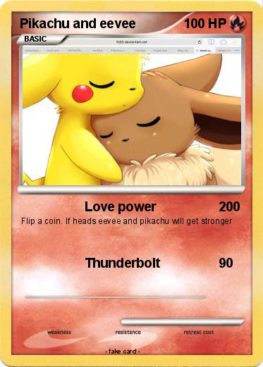 Pokemon Pikachu and eevee