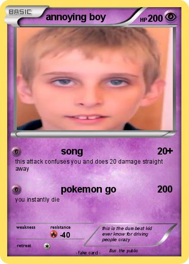 Pokemon annoying boy