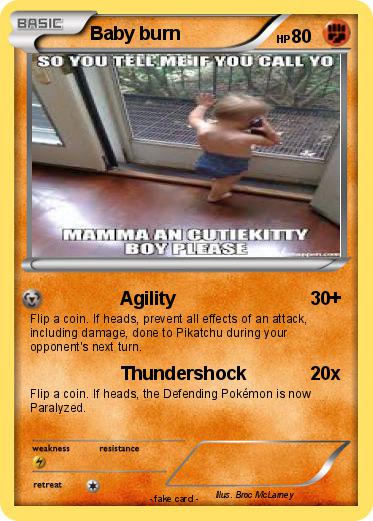 Pokemon Baby burn