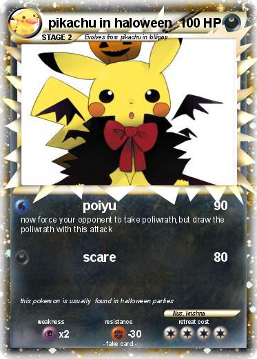 Pokemon pikachu in haloween