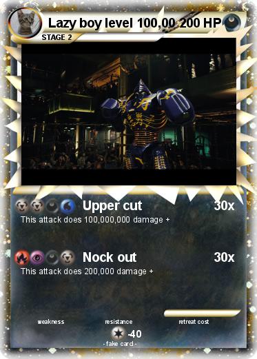 Pokemon Lazy boy level 100,00