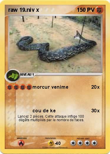 Pokemon raw 19.niv x