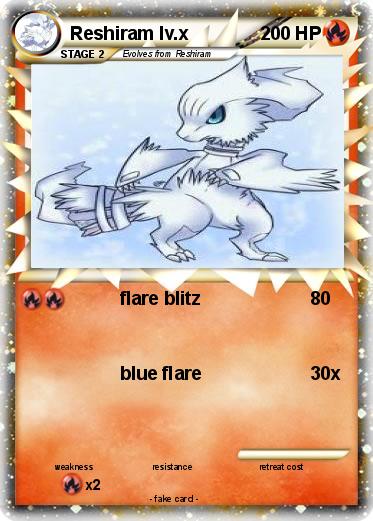Pokemon Reshiram lv.x