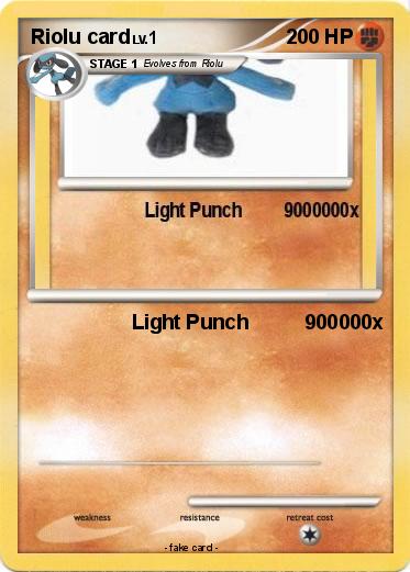 Pokemon Riolu card