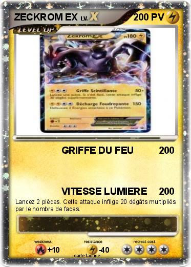 Pokemon ZECKROM EX