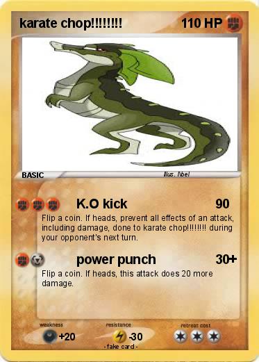 Pokemon karate chop!!!!!!!!
