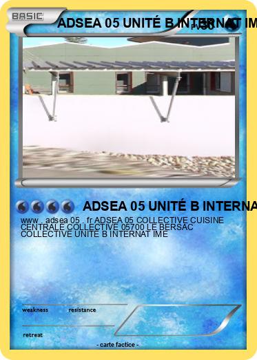 Pokemon ADSEA 05 UNITÉ B INTERNAT IME