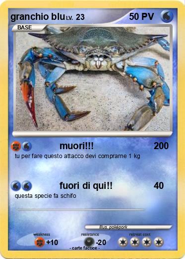 Pokemon granchio blu