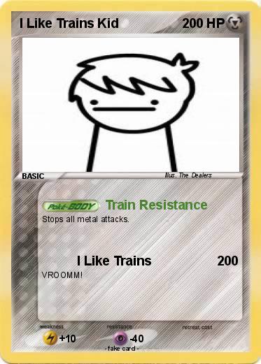 Pokemon I Like Trains Kid