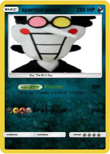 Pokemon spamton plush