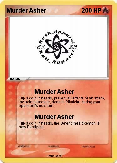Pokemon Murder Asher