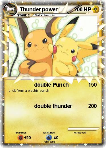 Pokemon Thunder power