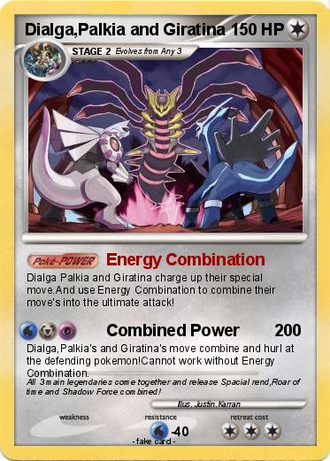 Pokemon Dialga,Palkia and Giratina