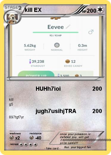 Pokemon kill EX
