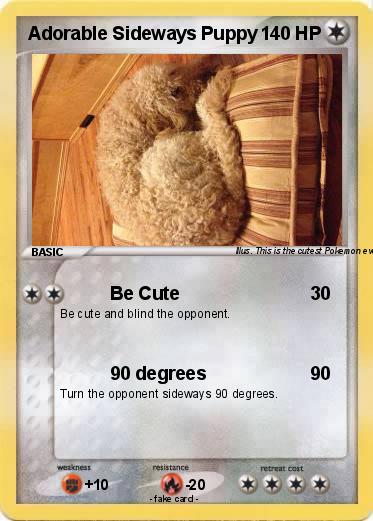 Pokemon Adorable Sideways Puppy