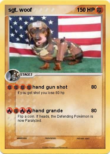 Pokemon sgt. woof