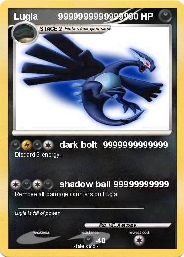 Pokemon Lugia        99999999999999