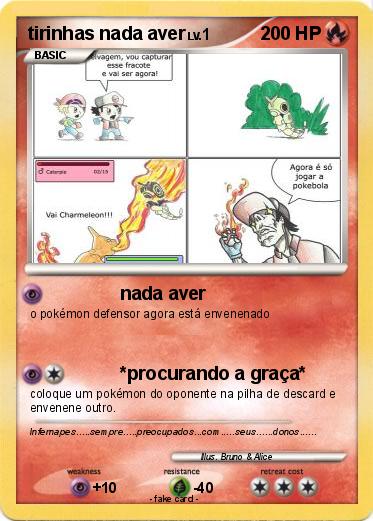 Pokemon tirinhas nada aver