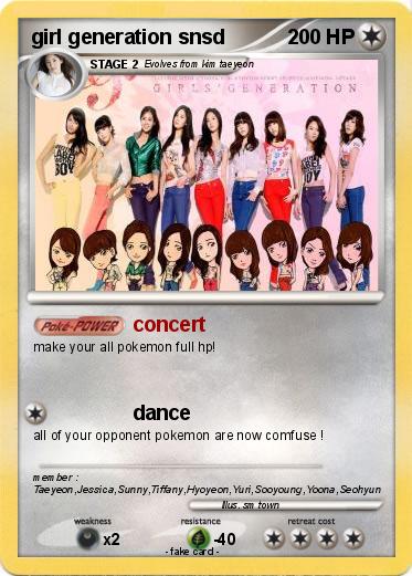 Pokemon girl generation snsd